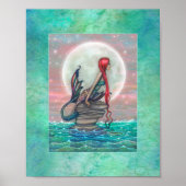 Mooie Mermaid Fantasy Art van Molly Harrison Poster (Voorkant)