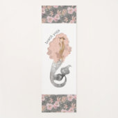 Mooie Mermaid Floral Beach Yoga Yogamat (Voorkant)