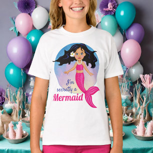 Mooie Mermaid Princess onder het Zee Girls T-shirt