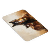 Mooie merrie en veulen schilderij magneet (Rechterzijde)