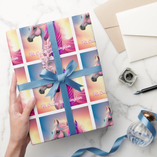 Mooie Merrie Of Hengst Cadeaupapier (Geschenken)