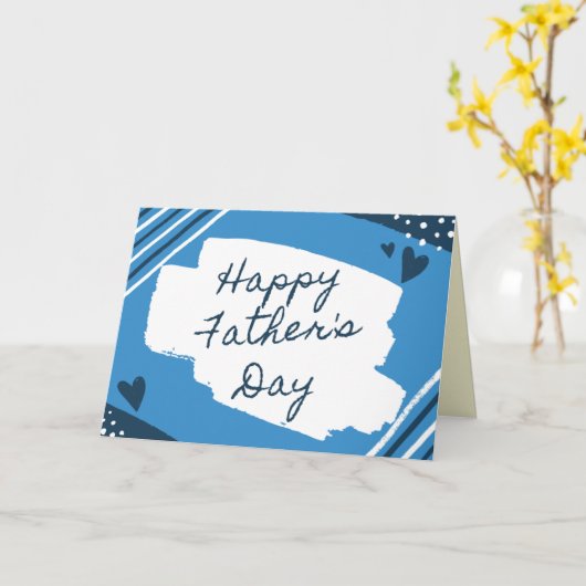 Mooie met de hand getekende Vaderdagkaart Kaart (Gele Bloem)