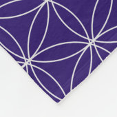 Mooie metalen kubus fleece deken (Hoek)