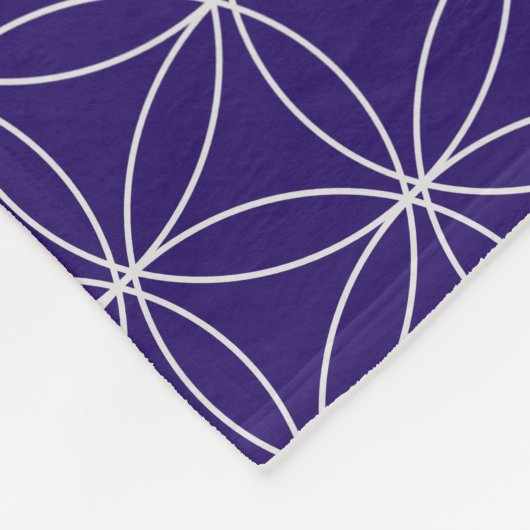 Mooie metalen kubus fleece deken (Hoek)