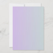 Mooie metallic iriserende bruiloft kaart (Achterkant)