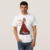 Mooie mevrouw Santa Claus T-shirt (Voorkant volledig)