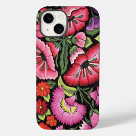 Mooie Mexicaanse Borduurwerk Kleurrijke Bloemen Case-Mate iPhone 14 Hoesje