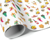 Mooie Mexicaanse Fiesta-patroon Cadeaupapier (Rol Hoek)