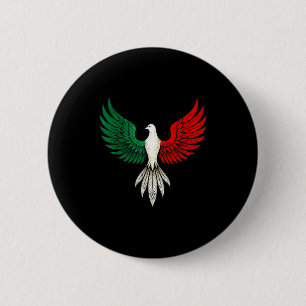 Mooie Mexicaanse Vlag Duif Patriottische Vredesvog Ronde Button 5,7 Cm