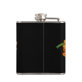 Mooie Mexicaanse vrouwelijke schedel Heupfles (Achterkant)