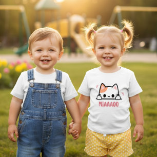 Mooie MIAAAOO Kat Baby Peuter T-shirt
