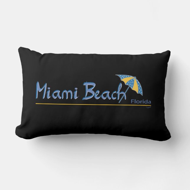 Mooie Miami Florida met Umbrella Kussen (Voorkant)