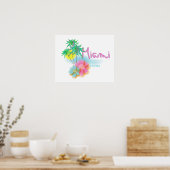 Mooie Miami, Florida, Palms Poster (Keuken)