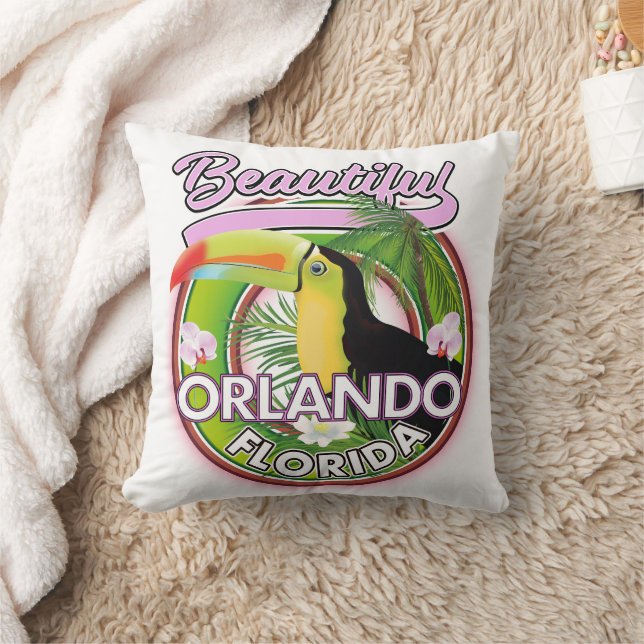 Mooie Miami Orlando reislogo Kussen (Deken)