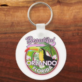 Mooie Miami Orlando reislogo Sleutelhanger (Voorkant)