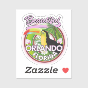 Mooie Miami Orlando reislogo Sticker