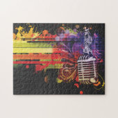 Mooie microfoon Jigzaag Puzzle Legpuzzel (Horizontaal)