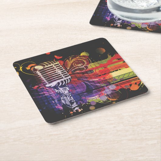 Mooie microfoonset Onderzetter (Schuin)