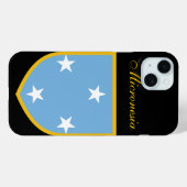 Mooie Micronesische vlag Case-Mate iPhone Case (Achterkant (horizontaal))