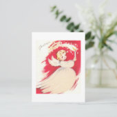 Mooie  Mid Century Mod Angel Briefkaart (Staand voorkant)