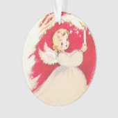 Mooie Mid Century Mod Retro Angel Ornament (voorkant)