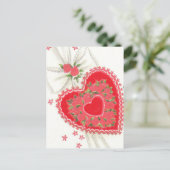 Mooie  Mid Century Teacher Valentijn Feestdagenkaart (Staand voorkant)