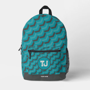 Mooie middelbare school unieke monogram bedrukte rugzak