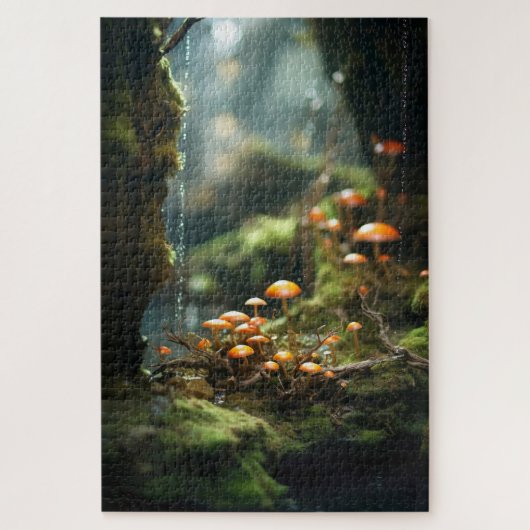 Mooie Middeleeuwse Fantasy Landschap 1014pcs Legpuzzel (Verticaal)