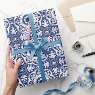 💙 mooie  Middellandse Zee-Azulejos Cadeaupapier
