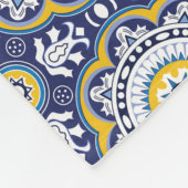 💙 mooie Middellandse Zee-Azulejos Fleece Deken (Hoek)