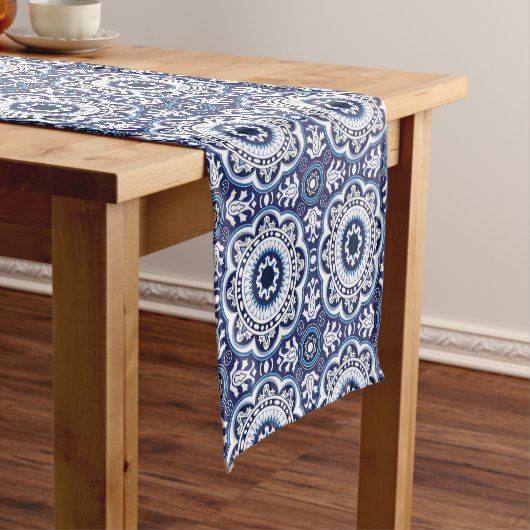 💙 mooie  Middellandse Zee-Azulejos Korte Tafelloper (Voorbeeld)