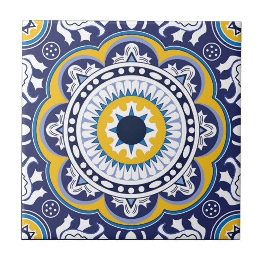 💙 mooie Middellandse Zee-Azulejos Tegeltje (Voorkant)