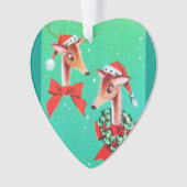 Mooie  middenrendierrennen ornament (voorkant)