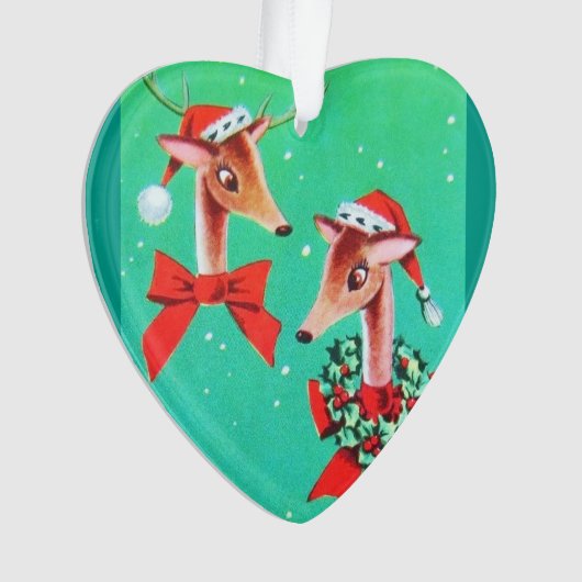 Mooie middenrendierrennen ornament (voorkant)