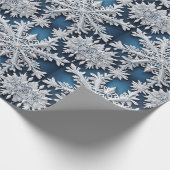 Mooie Midwinter Seizoensgebonden Sneeuwvlok Kerstm Cadeaupapier (Hoek)