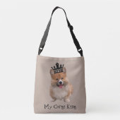 Mooie "Mijn Corgi Koning" Welsh Corgi Hond Tas (Achterkant)