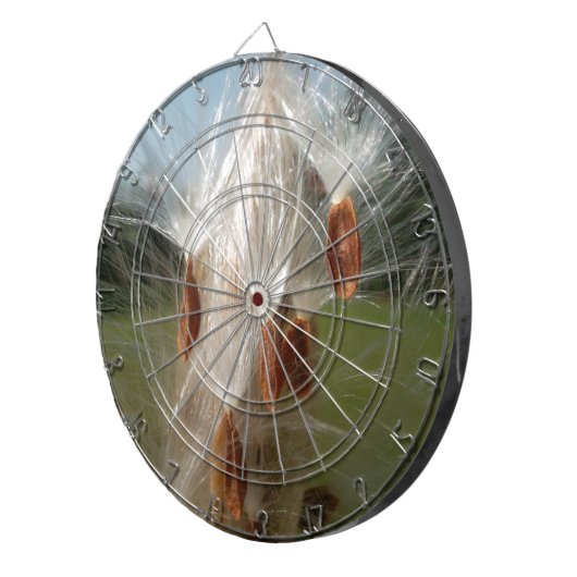 Mooie Milkweed Magic: een Skyward Flight Design Dartbord (Voorkant Rechts)