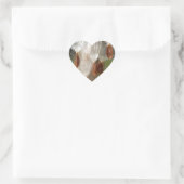 Mooie Milkweed Magic: een Skyward Flight Design Hart Sticker (Tas)