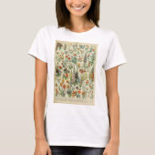 Mooie Millot Fleur illustratie Print T-shirt (Voorkant)