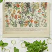 Mooie Millot Fleur Illustratie Print Theedoek (Gevouwen)