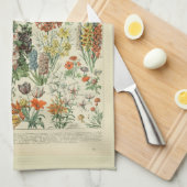 Mooie Millot Fleur Illustratie Print Theedoek (Quarter Fold)