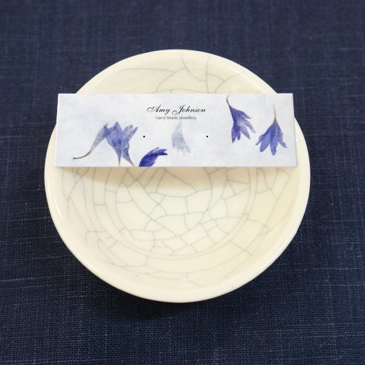 Mooie mini Bloemen Oorbel | Stud Display Kaarten Mini Visitekaartje