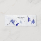 Mooie mini Bloemen Oorbel | Stud Display Kaarten Mini Visitekaartje (Voorkant)