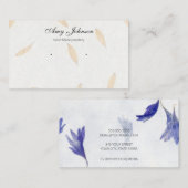 Mooie mini Bloemen Oorbel | Stud Display Kaarten Visitekaartje (Voorkant / Achterkant)