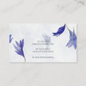 Mooie mini Bloemen Oorbel | Stud Display Kaarten Visitekaartje (Achterkant)