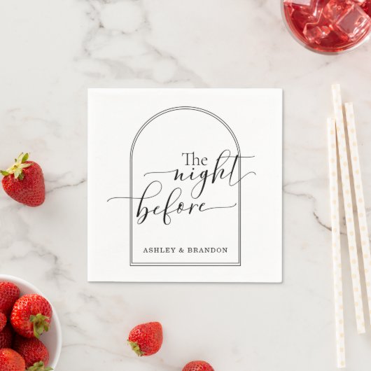 Mooie Minimale Script De Nacht Voor Servetten (Insitu)