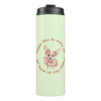 Mooie Minimale Thermische Tumbler voor Hondenliefh Thermosbeker