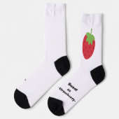 Mooie Minimalistische Aardbeiensokken Sokken (Links)
