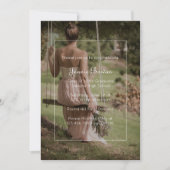 Mooie minimalistische afstudeerfeest foto kaart (Voorkant)