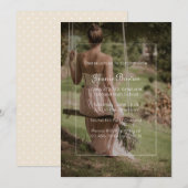 Mooie minimalistische afstudeerfeest foto kaart (Voorkant / Achterkant)